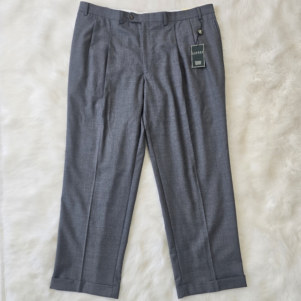 Lauren Ralph Lauren Total Comfort Wool Trouser Dress Pants Mens Size 42 x 30